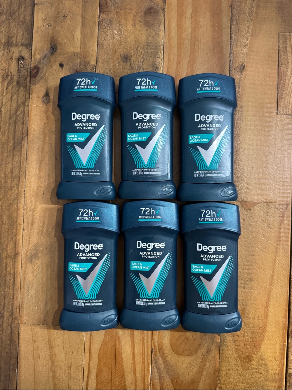 (6) Degree Advanced Protection Antiperspirant Deodorant Stick Sage & Ocean Mist